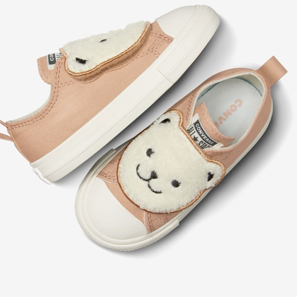 🧸 Converse Chuck Taylor Sherpa Bear Easy-On Sneakers Toddler 5 NWT